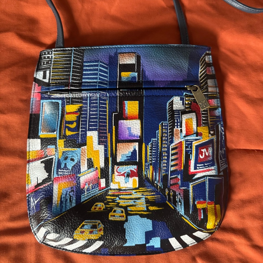 Anuschka Hand Painted Leather Crossbody